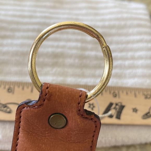 Coach British tan vintage basic key fob, NWT - Picture 5 of 6